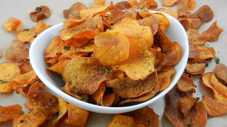 Maple Sage Sweet Potato Chips