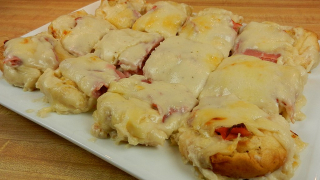 Mini Croque Monsieur Ham and Cheese Sandwiches: 28 Days of Super Bowl Recipes