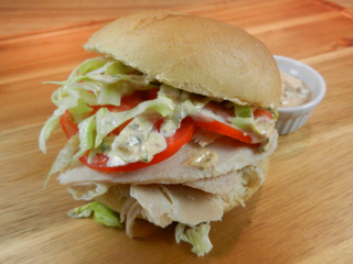 Slow Cooked Turkey Sandwiches with Spicy Remoulade Sauce: Football Foodie Sandwiches