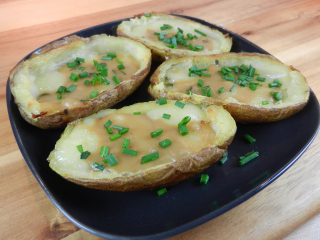 Foodball: Poutine Potato Skins