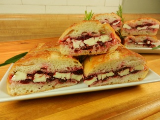 Foodball: Herbed Cranberry Brie Sandwiches