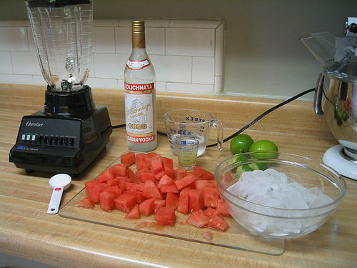 Watermelon-Vodka Slushees