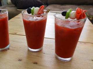 Pizza Bloody Mary: Football Foodie Brunch